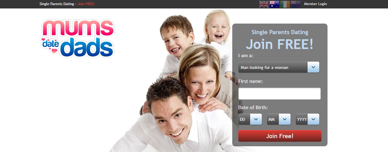 Mums Date Dads homepage for international dating site review